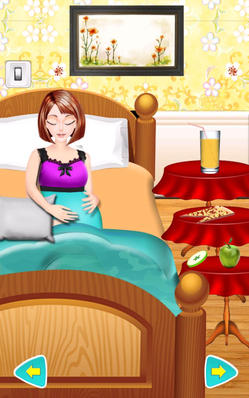 Pregnant Woman Newborn Caring