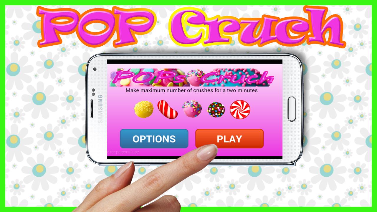 Crush  sweet candies Pop