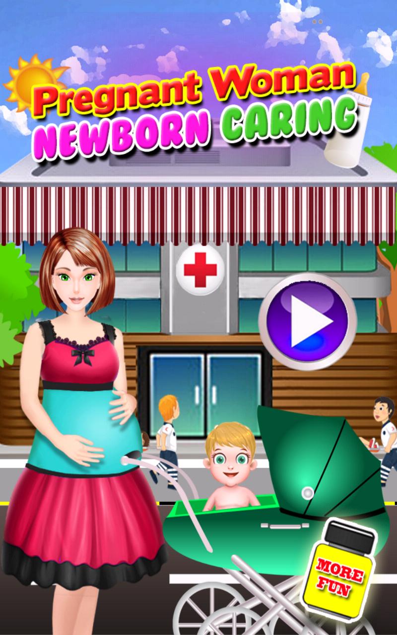 Pregnant Woman Newborn Caring