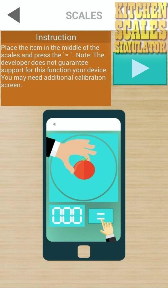 Kitchen Scales Simulator