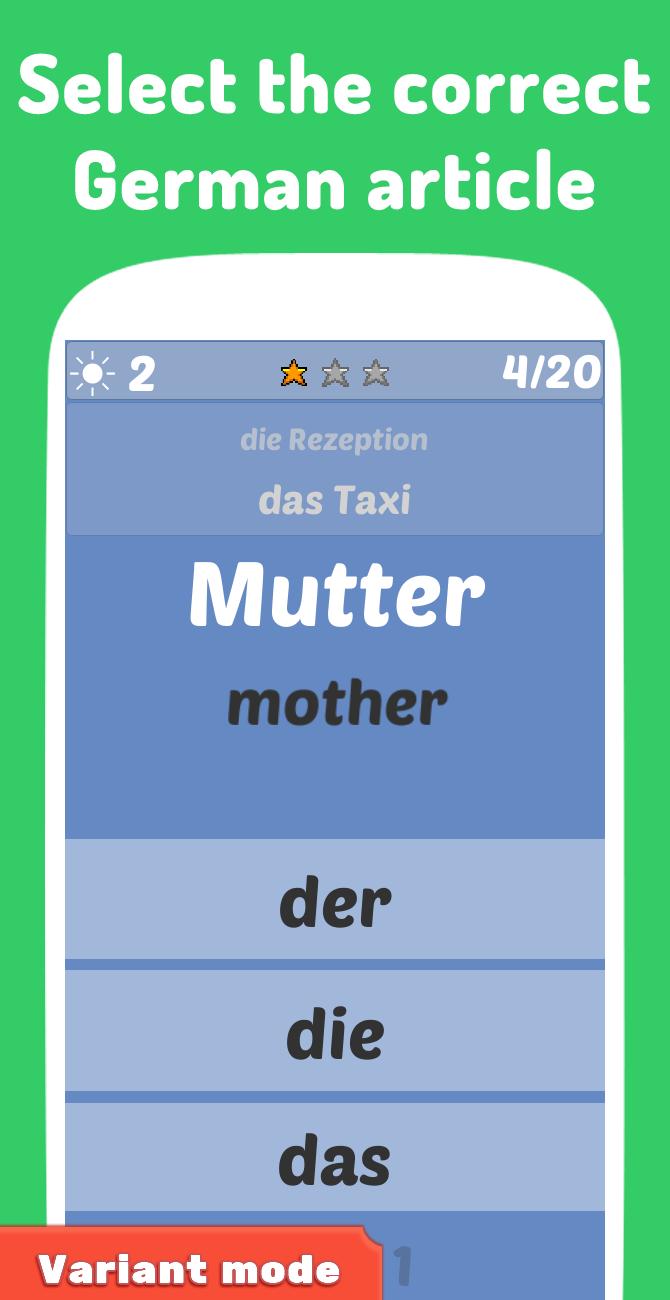 Der Die Das Articles