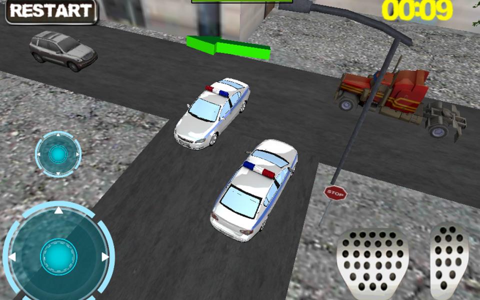 Ultra 3D police Car parking