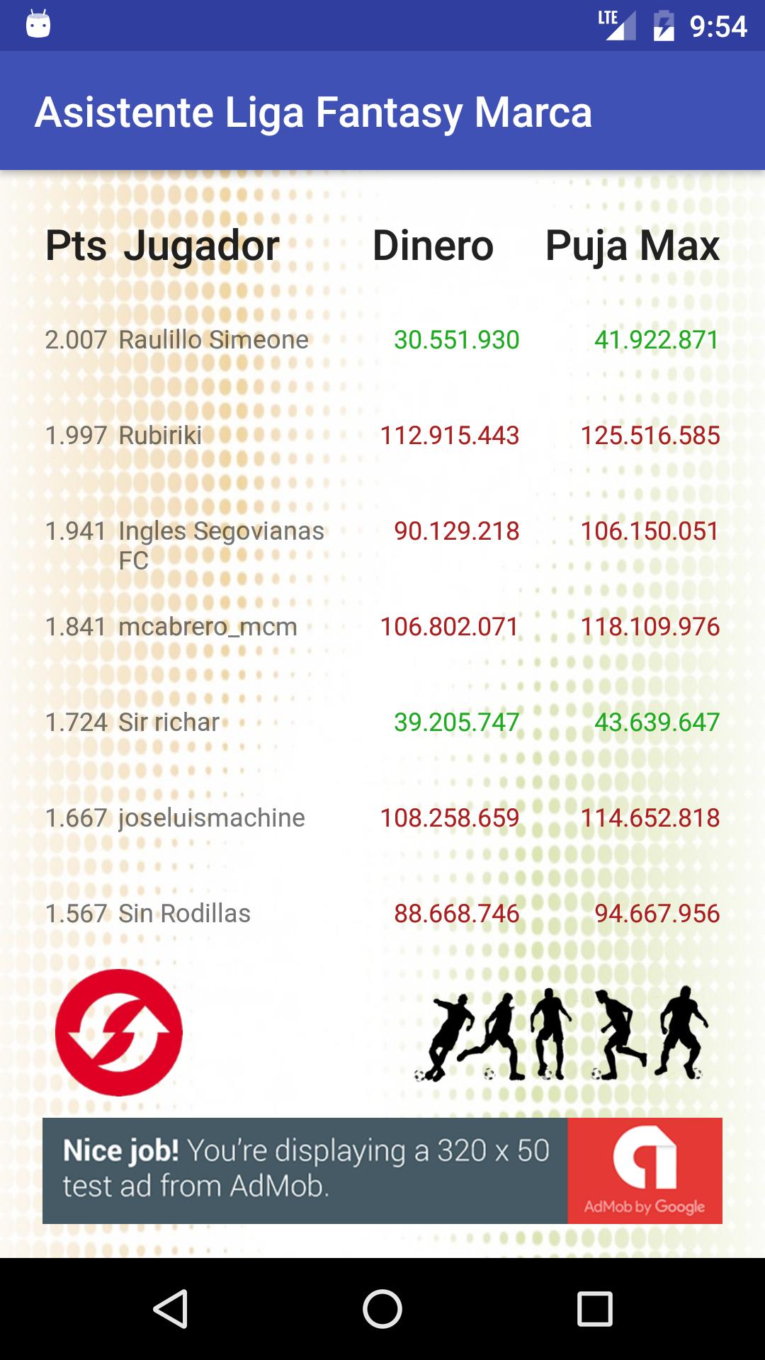 Asistente Liga Fantasy Marca