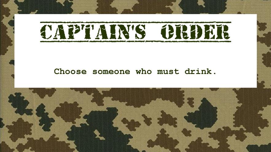 Drinking game: army missions