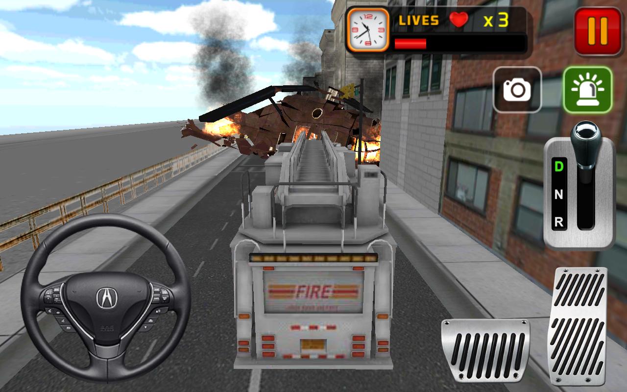 Firefighter truck 3d