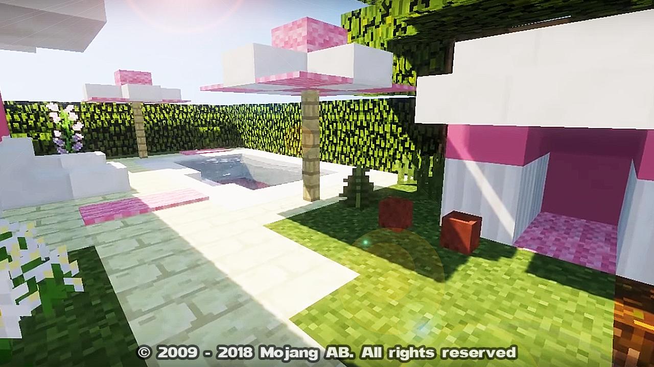 Pink House craft mods and map for Minecraft &MCPE