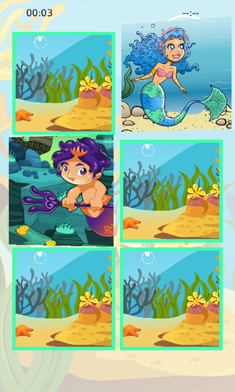 Little Mermaid Memory Puzzle