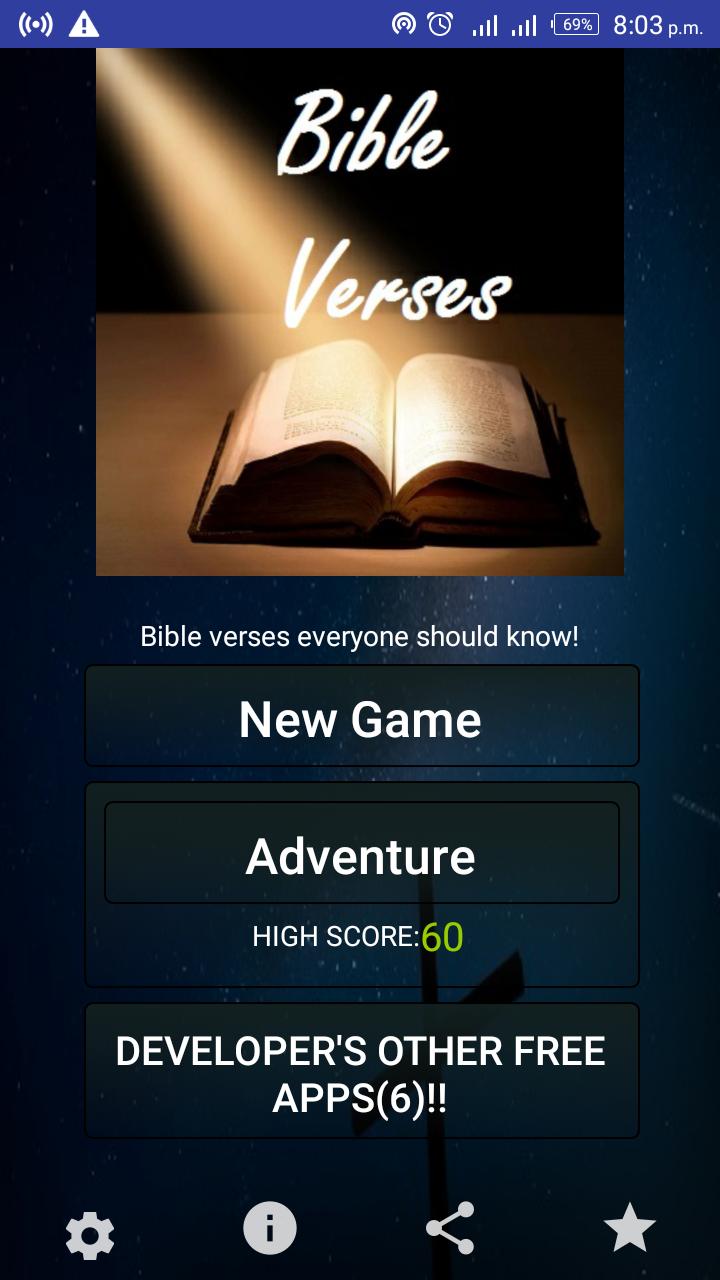Bible Verses Quiz Game