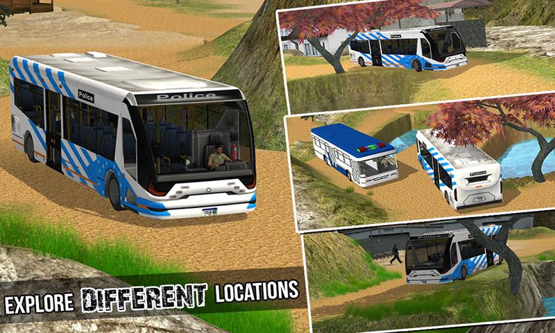 Police Bus Offroad Driver