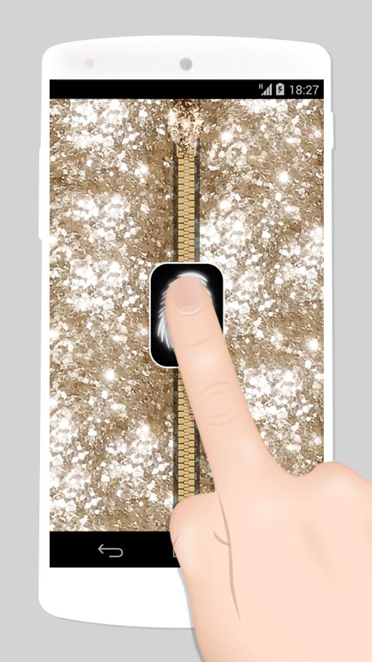 fake fingerprint zipper lock